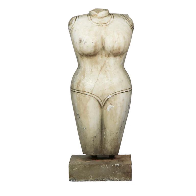 White Marble Bathing Suit Bust