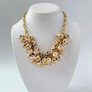 Wooden Number Charm Necklace