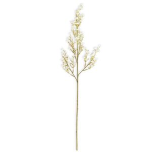 31" White Mini Berry Spray