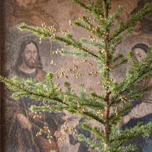 72" Gold and Silver Beaded Garland