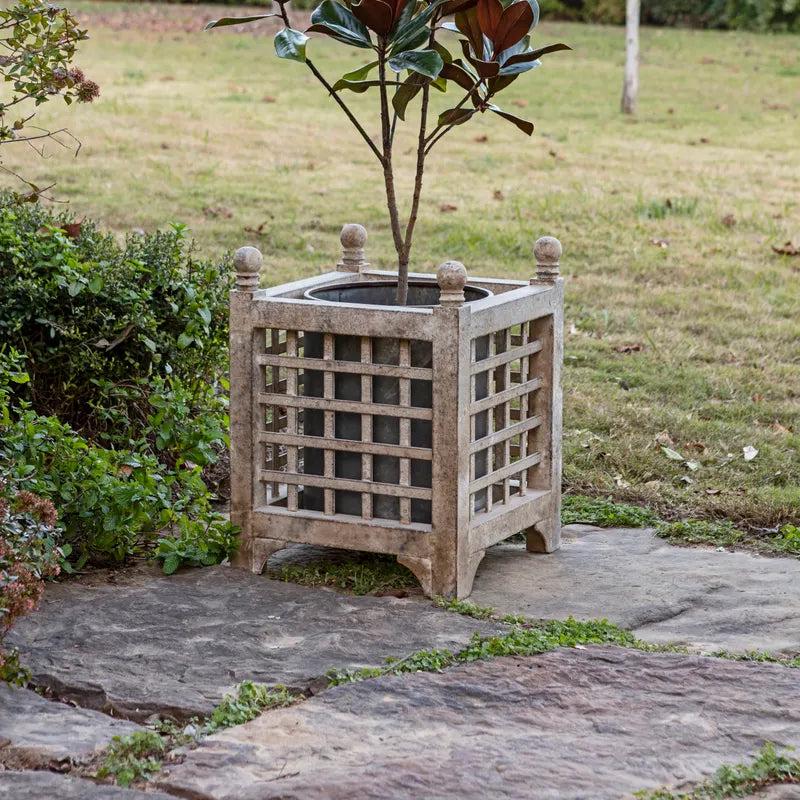 Aged Metal Orangery Planter- Limited