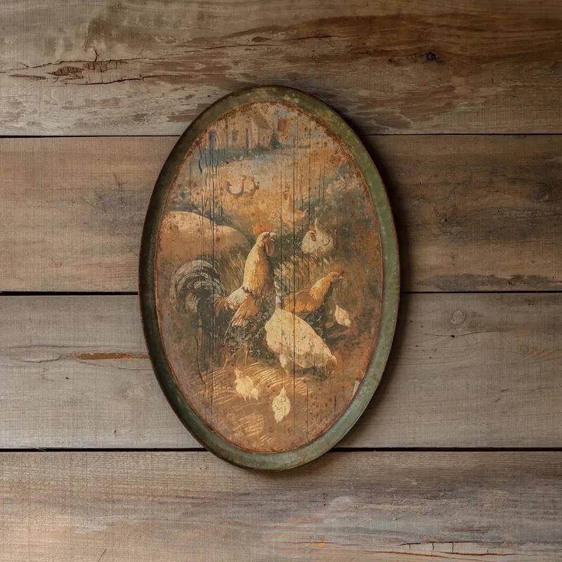 French Farm Oblong Tole Tray