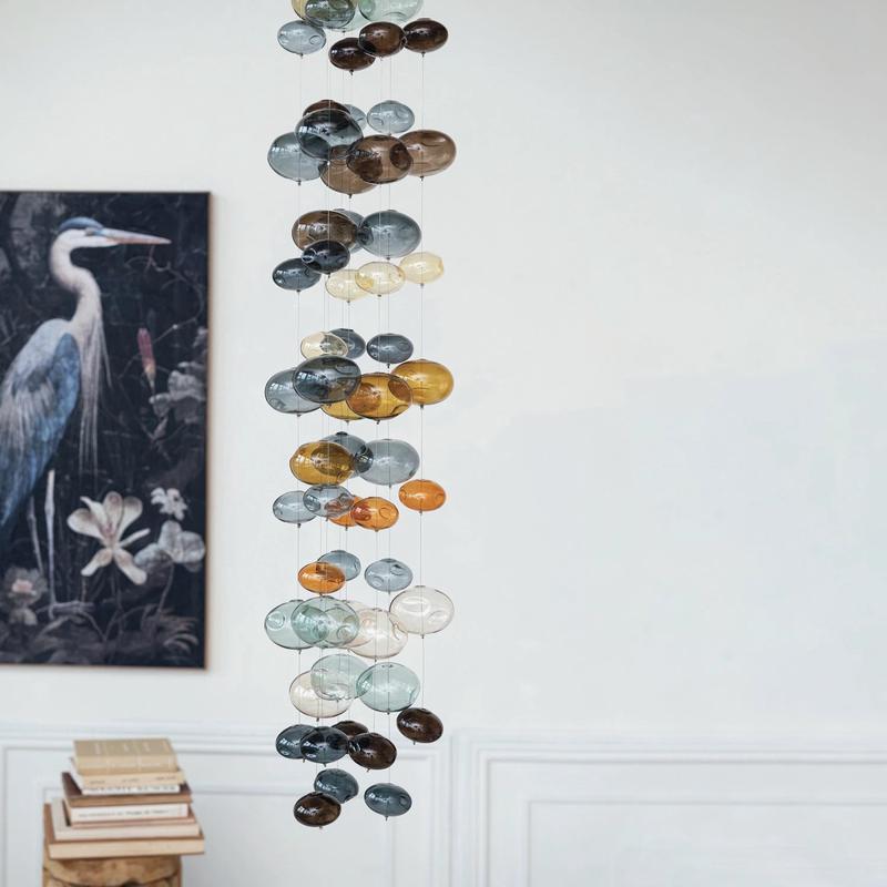 Hand-Blown Glass Bubble Garland - Choose Color