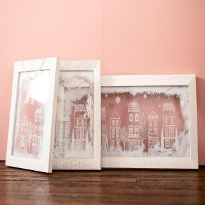 Snowy Village Wall Decor Collection - Choose Style