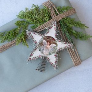 Vintage Style Angel Star Tree Topper