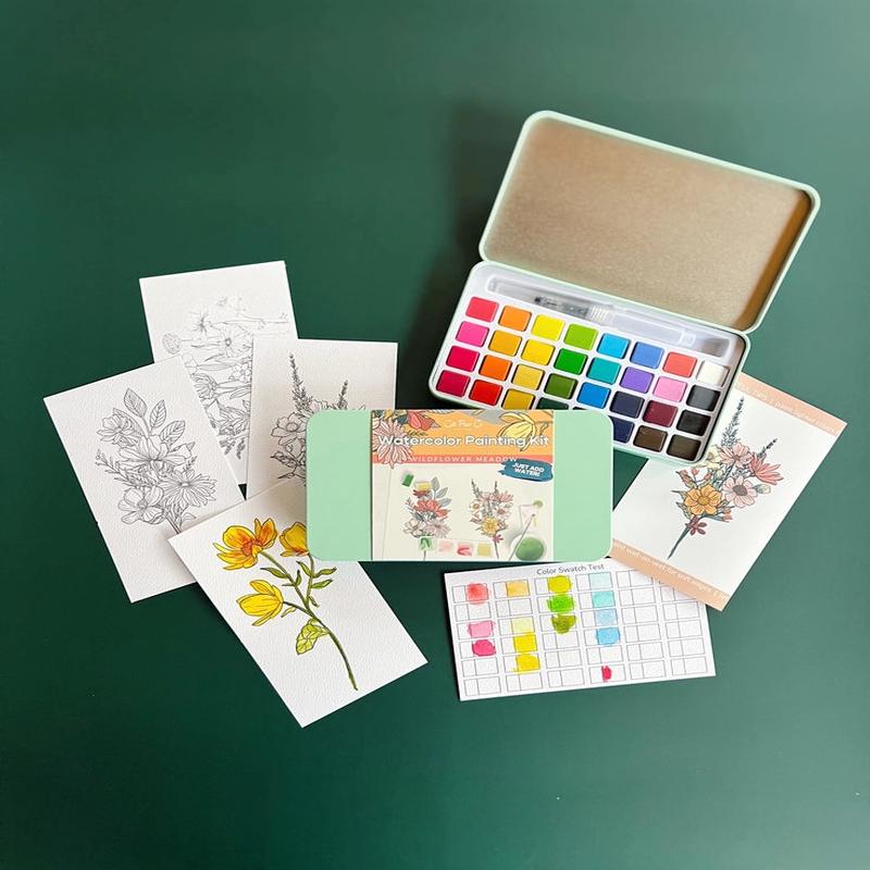 Wildflower Meadow Watercolor Kit