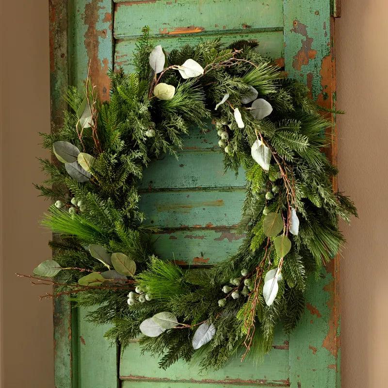 30" Carmel Mixed Wreath