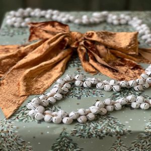 48" Jingle All The Way Bell Garland - White