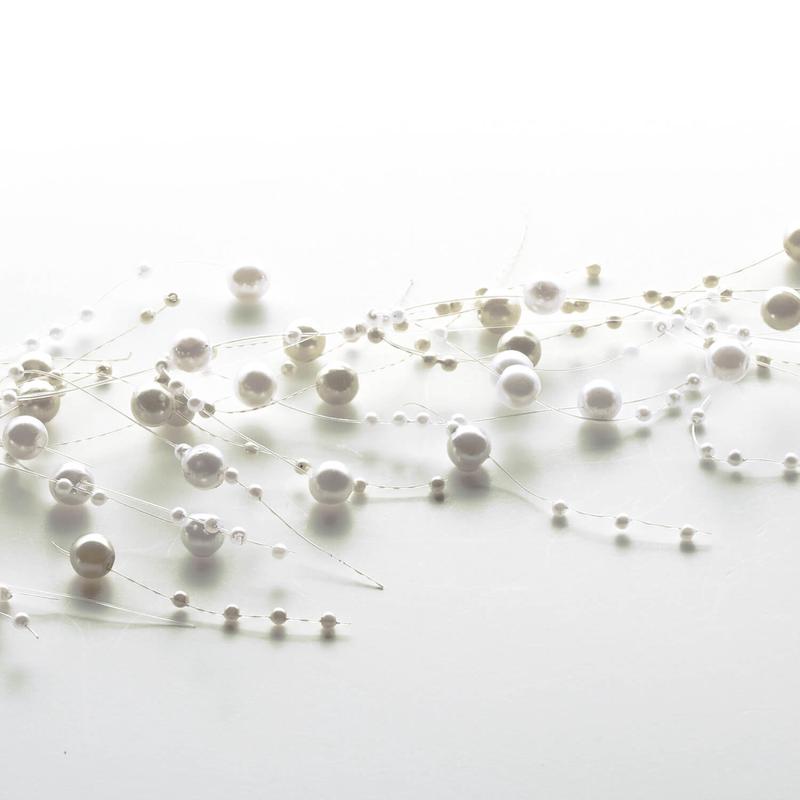 60" Ivory Bead Garland