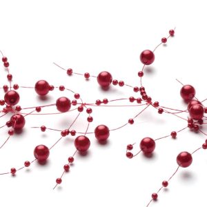 60" Red Bead Garland