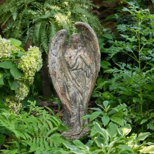 Aged Tariel Garden Angel Statue