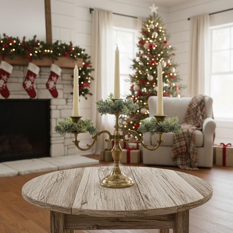 Cypress Taper Candle Ring