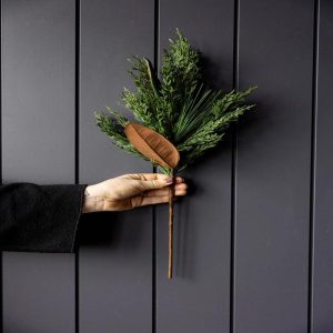 Magnolia Norfolk Cypress Mixed Real Touch Stem - Choose Size