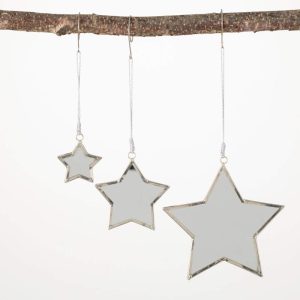 Mirrored Star Ornament - Choose Size