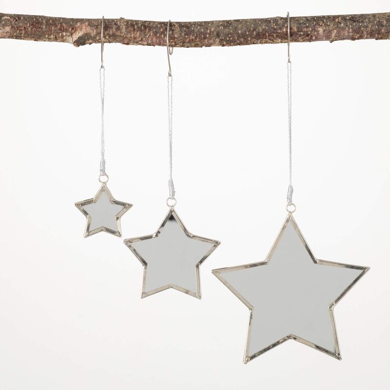 Mirrored Star Ornament - Choose Size