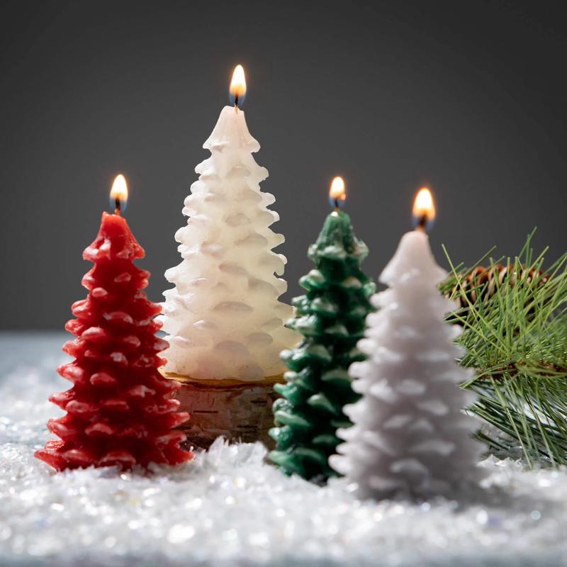 Pine Tree Candle Set of 4