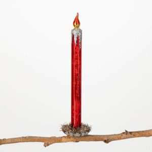 Red Candle Clip Ornament