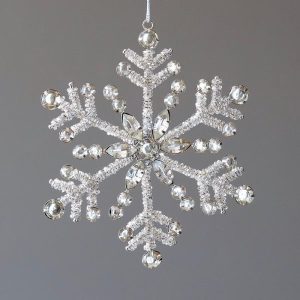 Rhinestone Snowflake Ornament