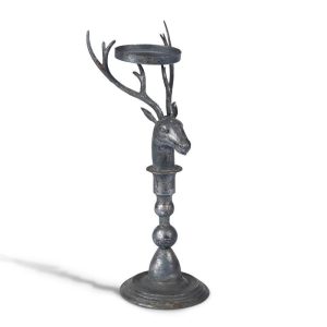 Rustic Deer Candle Holder