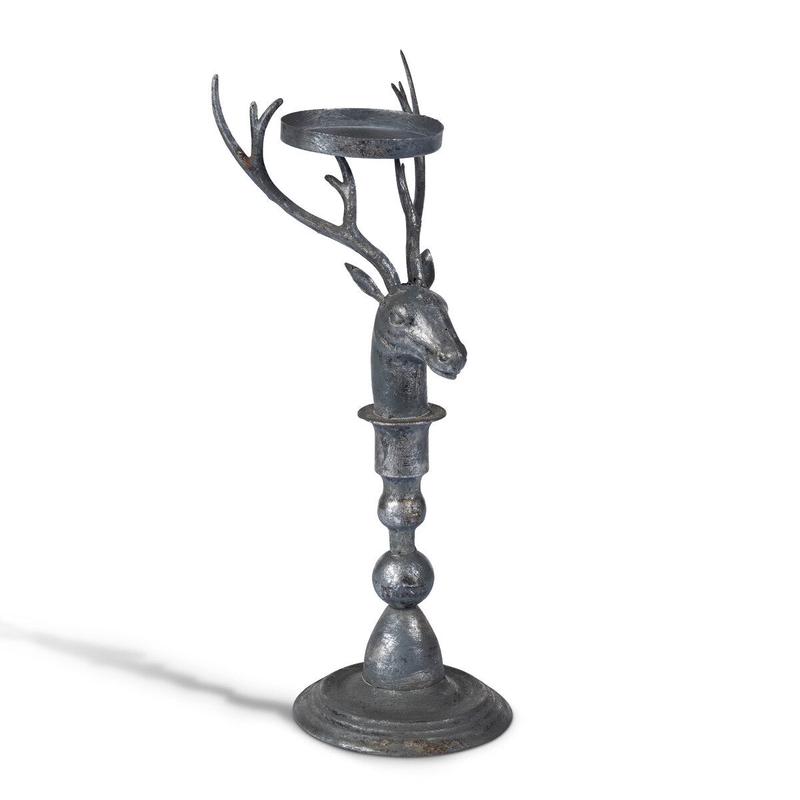 Rustic Deer Candle Holder