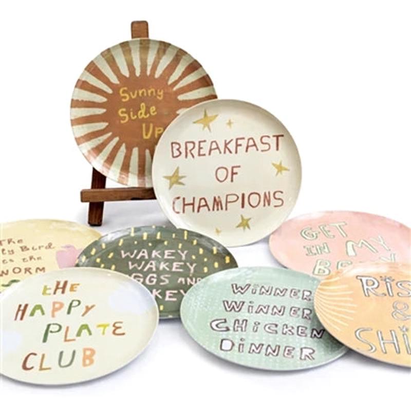 The Breakfast Club Melamine Plate Collection - Choose Your Favorite
