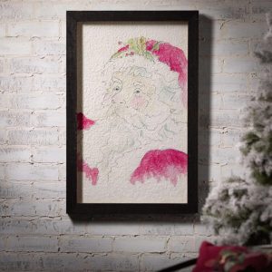 Watercolor Santa Wall Decor