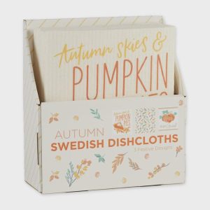 Autumn Swedish Dishcloths, 3 Styles