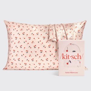 Cherries Print Satin Pillowcase