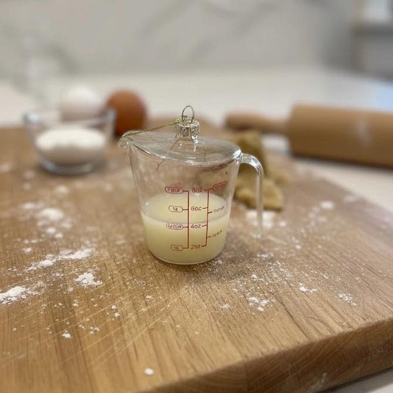 Glass Measuring Cup Ornament