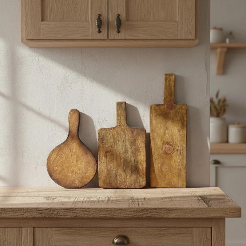 Set of 3 Primitive Kitchen Layering Boards