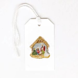 Set of 8 Nativity Watercolor Gift Tags