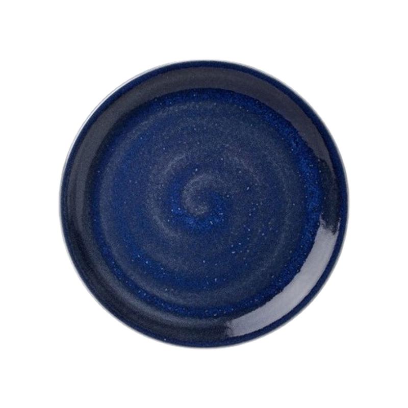 Vesuvius Blue Coupe Plate 11.75"