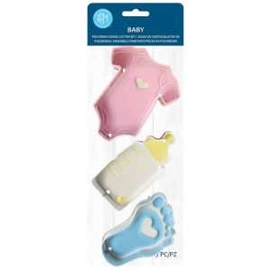 Baby Cookie Cutter Set, 3-Pieces