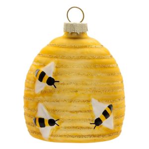 Beehive Glass Ornament