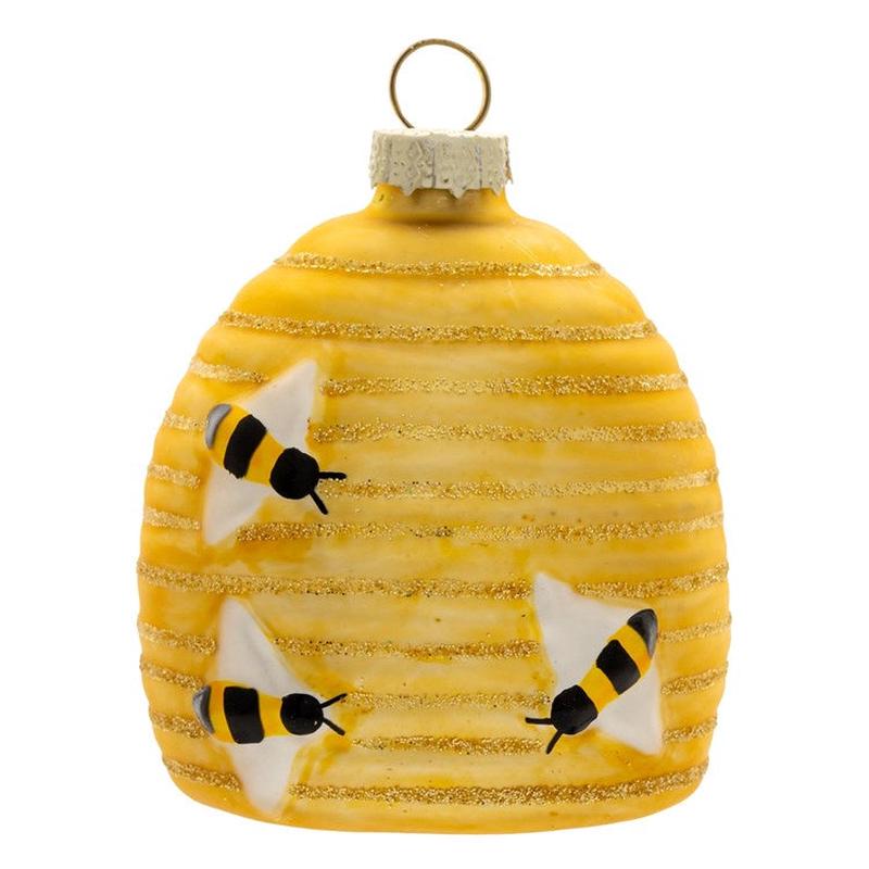 Beehive Glass Ornament