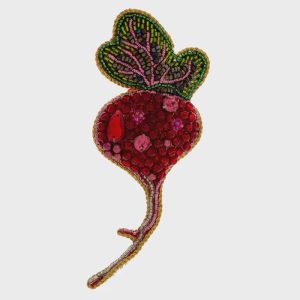 Beetroot Beaded Ornament