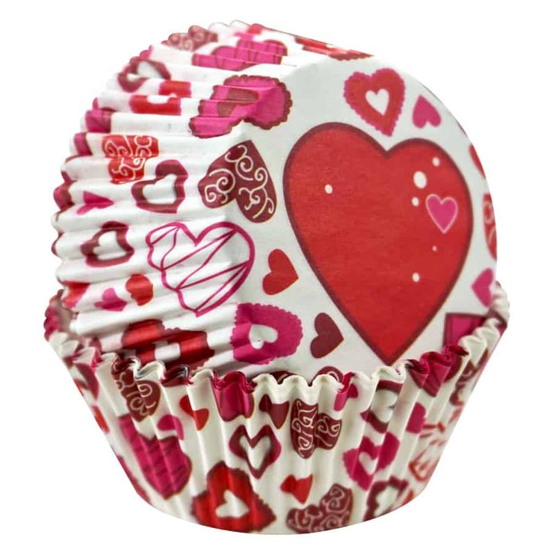 Cupcake Liners Valentine Pack/50