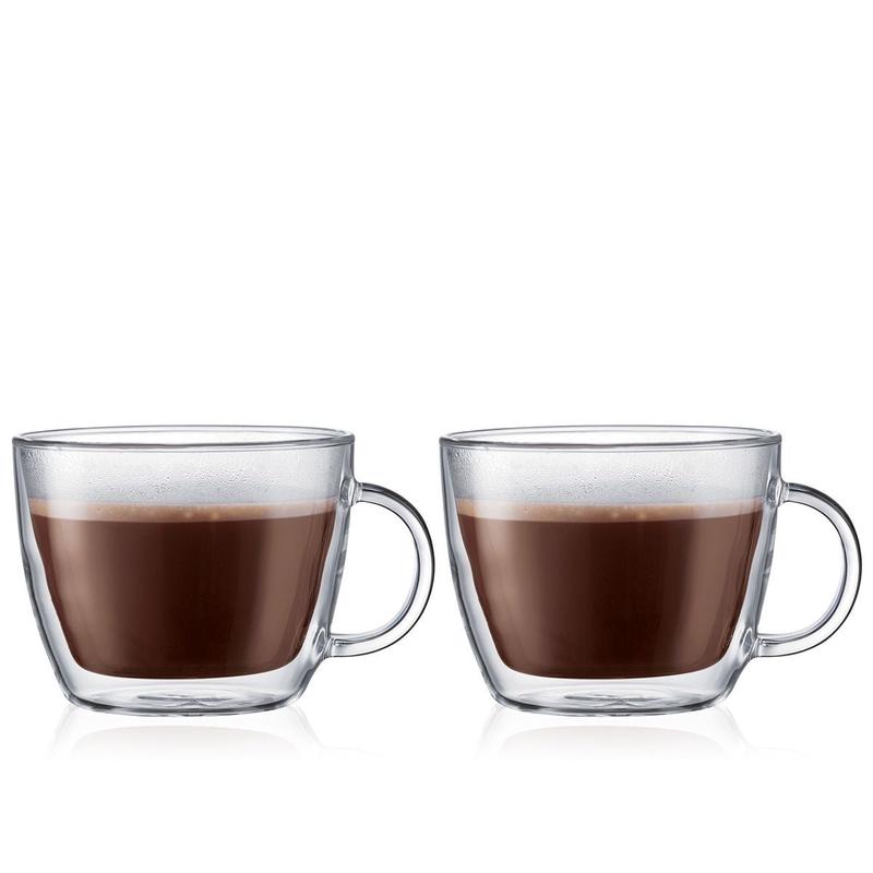 Double Walled Caf Latte Cup, 2 Pieces, 15oz