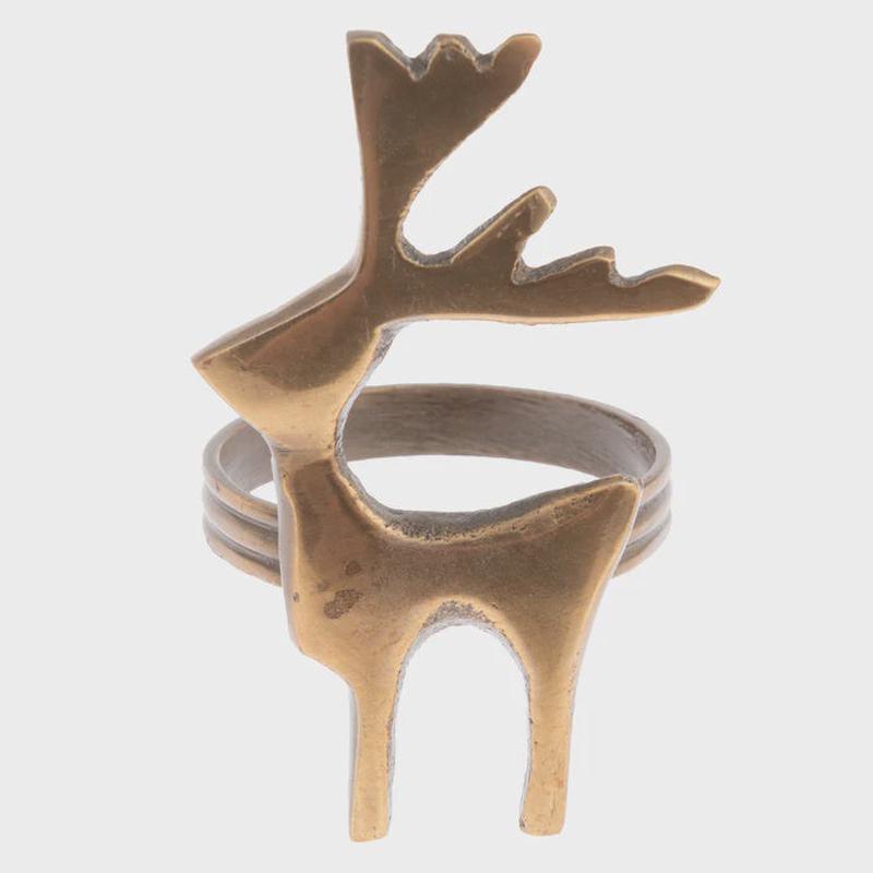 Reindeer Napkin Rings, Set of 4