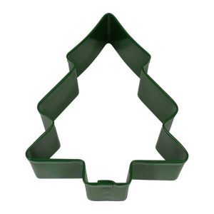 Tree Snow Covered Cookie Cutter (Green, 3.5)