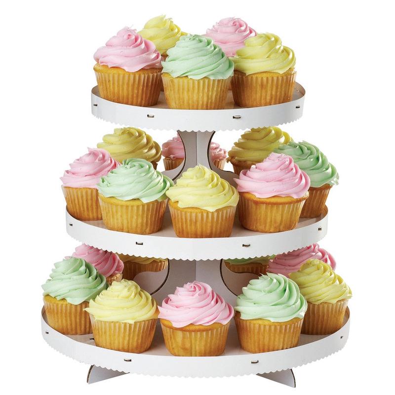 3-Tier Cupcake Stand, White