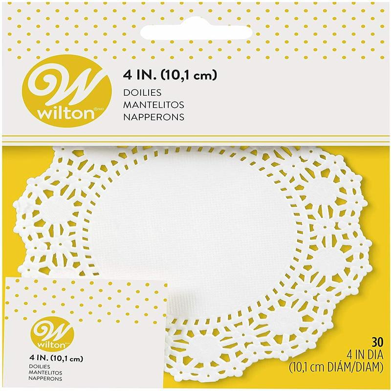 4" White Cake Doilies