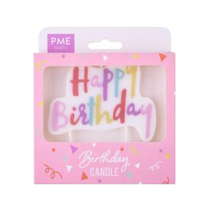 Candle Topper | Pink Pastel Happy Birthday