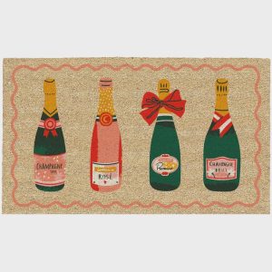 Champagne Bottles Doormat