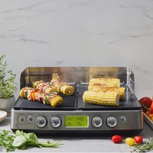Elite XL Smoke-Less Grill & Griddle | Premiere Stainless Steel