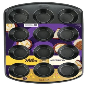 Gold Non-Stick Bakeware Muffin Pan, 12 Cup