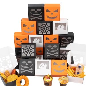 Halloween Treat Boxes, 4.7"x4.7"x2.5"