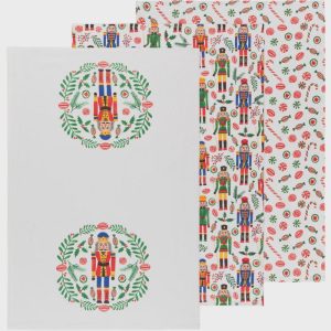 Nutcracker Bakers Floursack Dishtowels, Set of 3