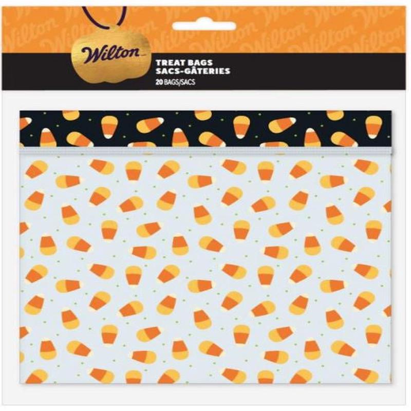 Resealable Candy Corn Treat Bags, 20-Pack