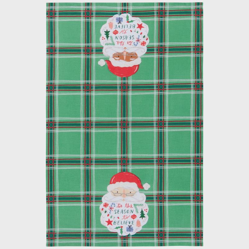 Santa Beard Decorative Dishtowel